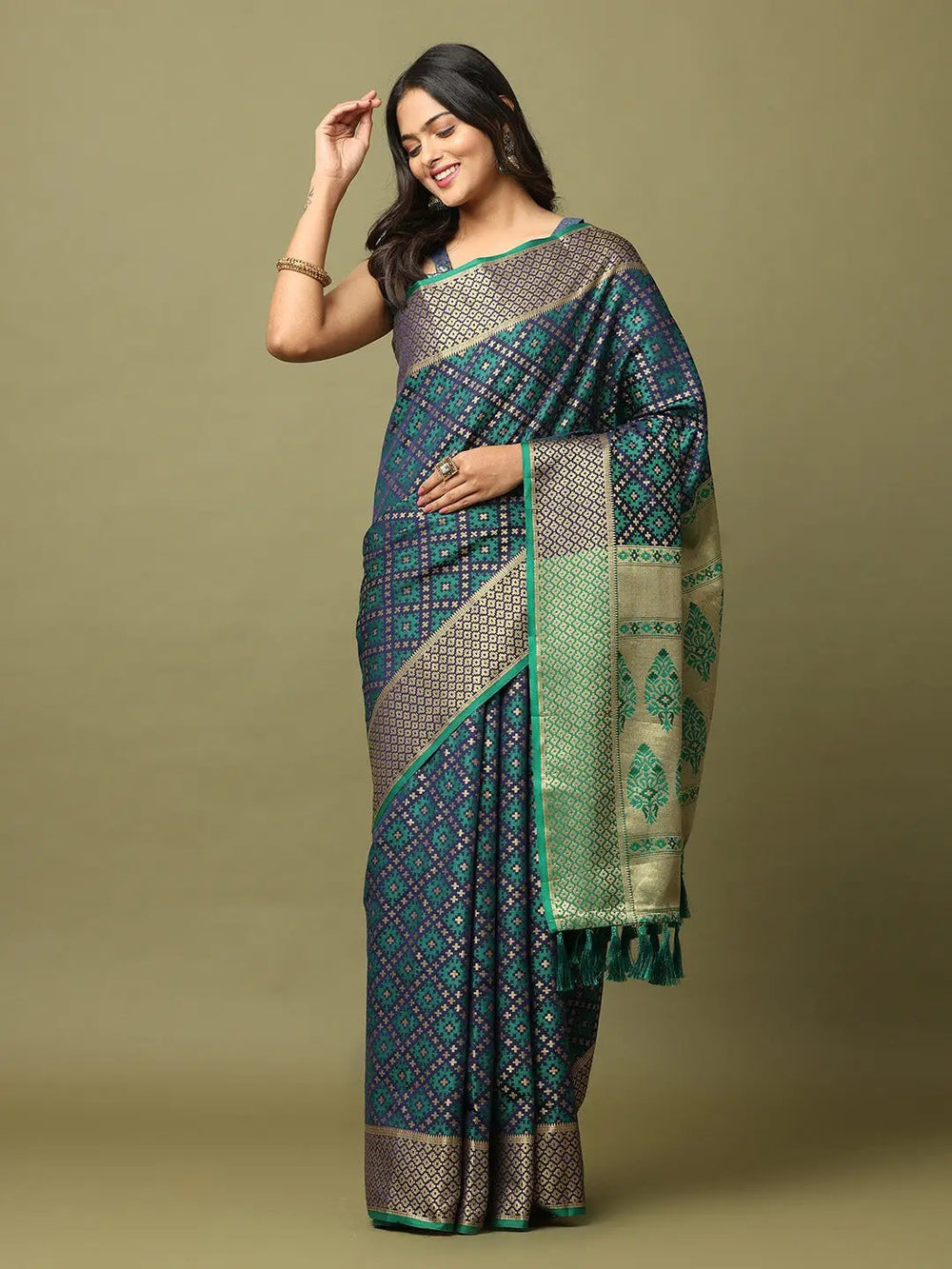 Soft Banarasi Patola Zari Saree for Party 