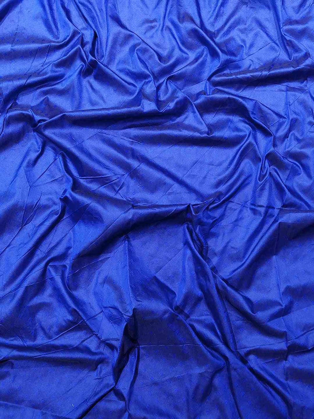 Rich blue fabric of Kanjivaram saree blouse piece
