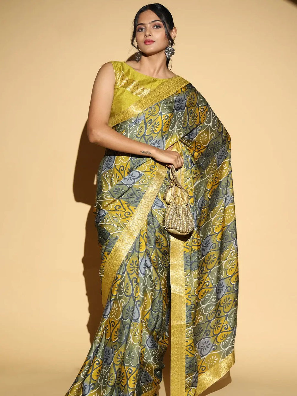  Soft Georgette Multi Colored Saree