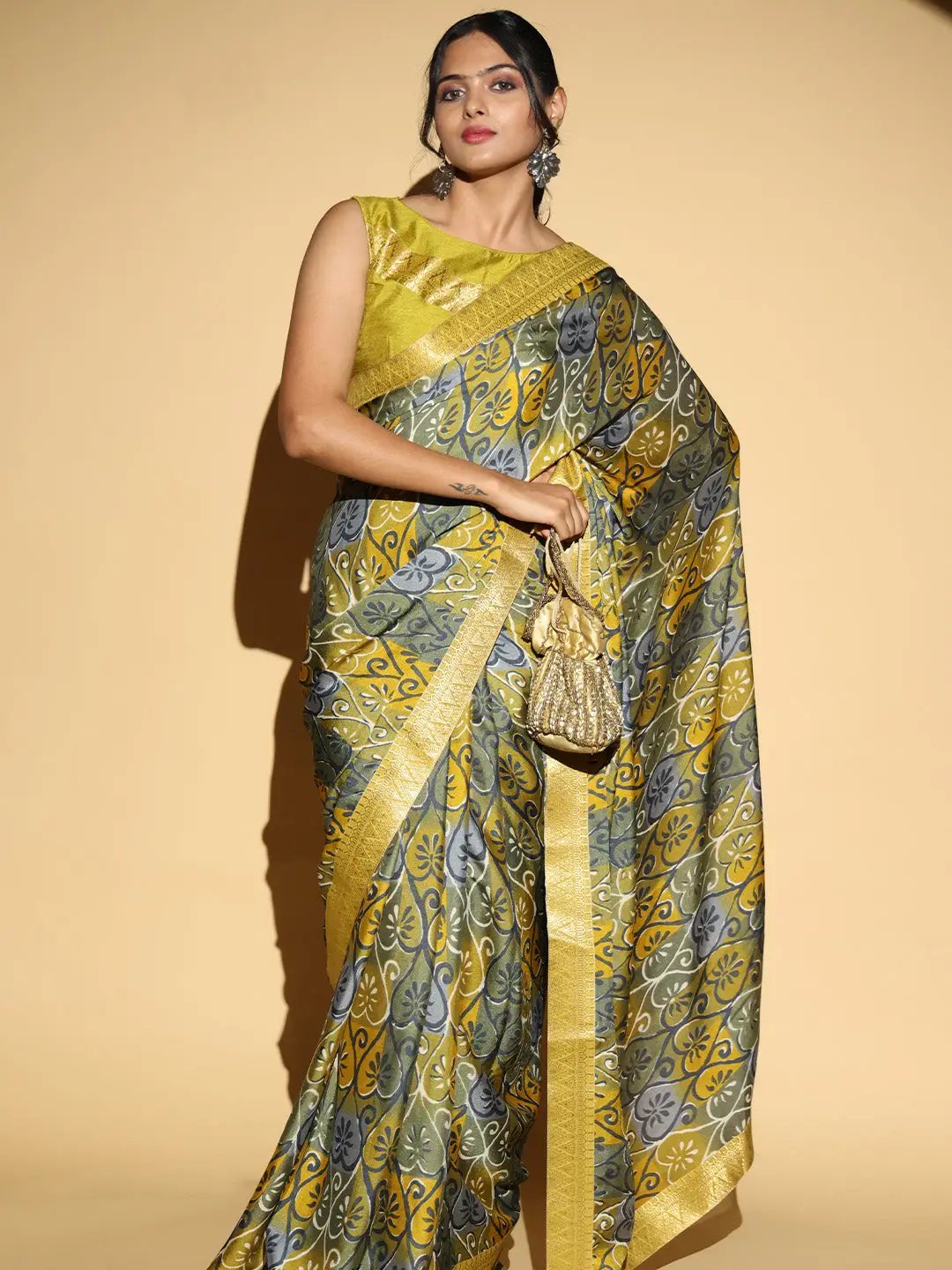  Soft Georgette Multi Colored Saree