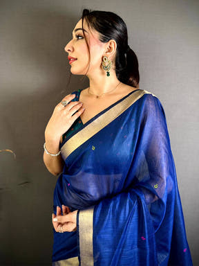 Designer Minakari Jacquard Rich Pallu Saree