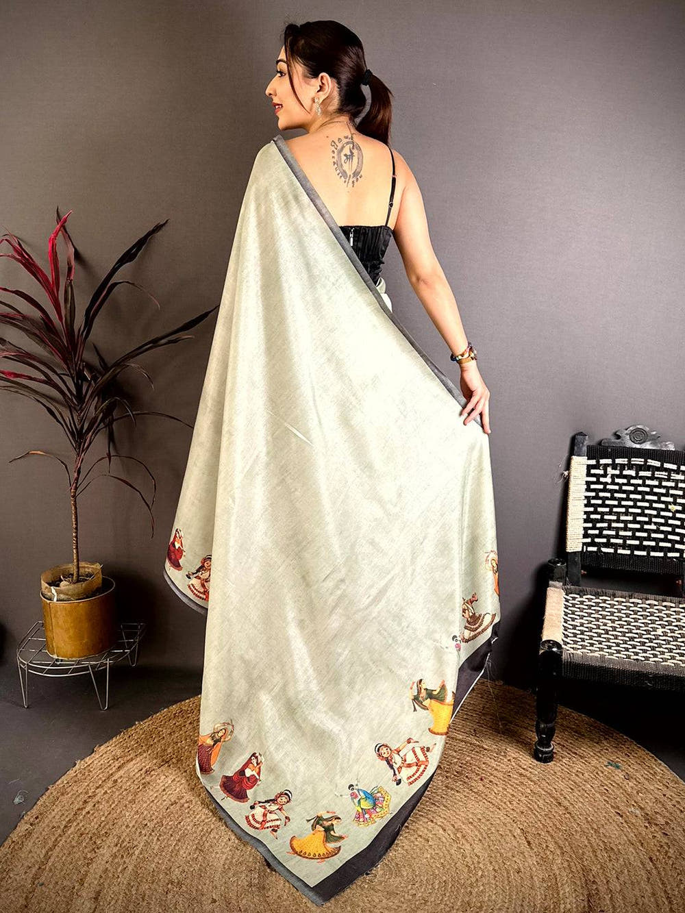 Regal Bharatanatyam Doll Tussar Saree