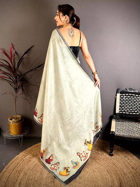 Regal Bharatanatyam Doll Tussar Saree