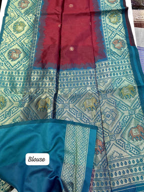 Radiance Red Silk Zari Weaving Saree