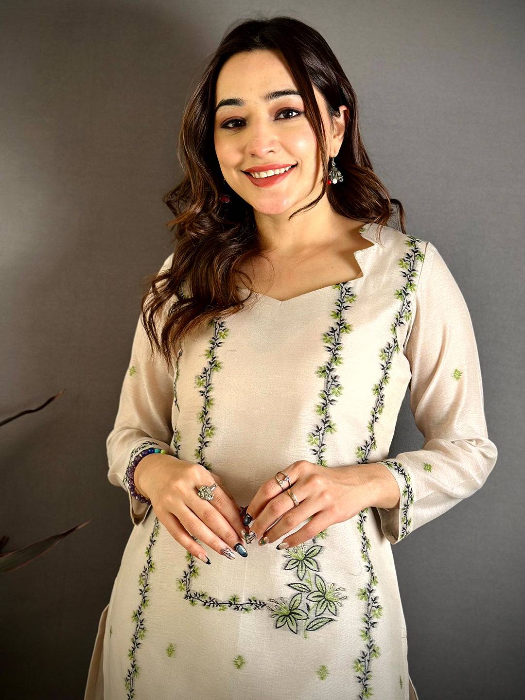 Ivory Floral Heritage Dress