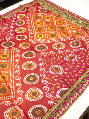 Festive Chinnon Chiffon Bandhani Saree