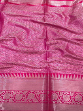 Elegant Cream Kora Tissue Saree

