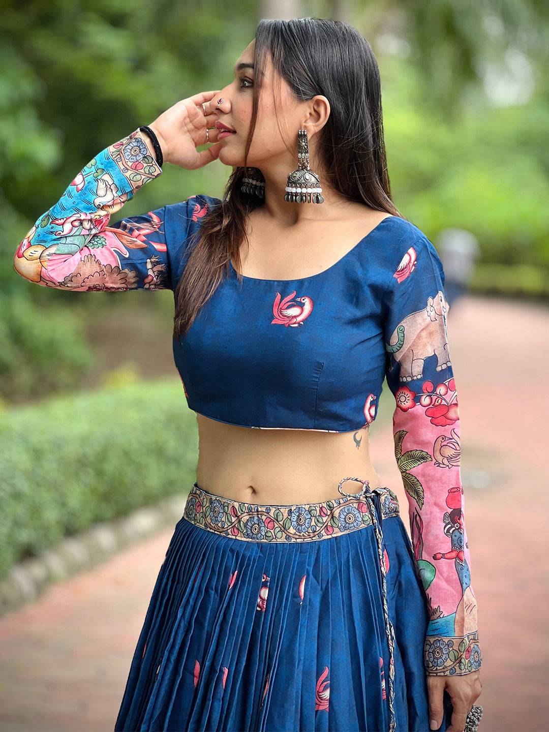 Majestic Kalamkari Lehenga Set