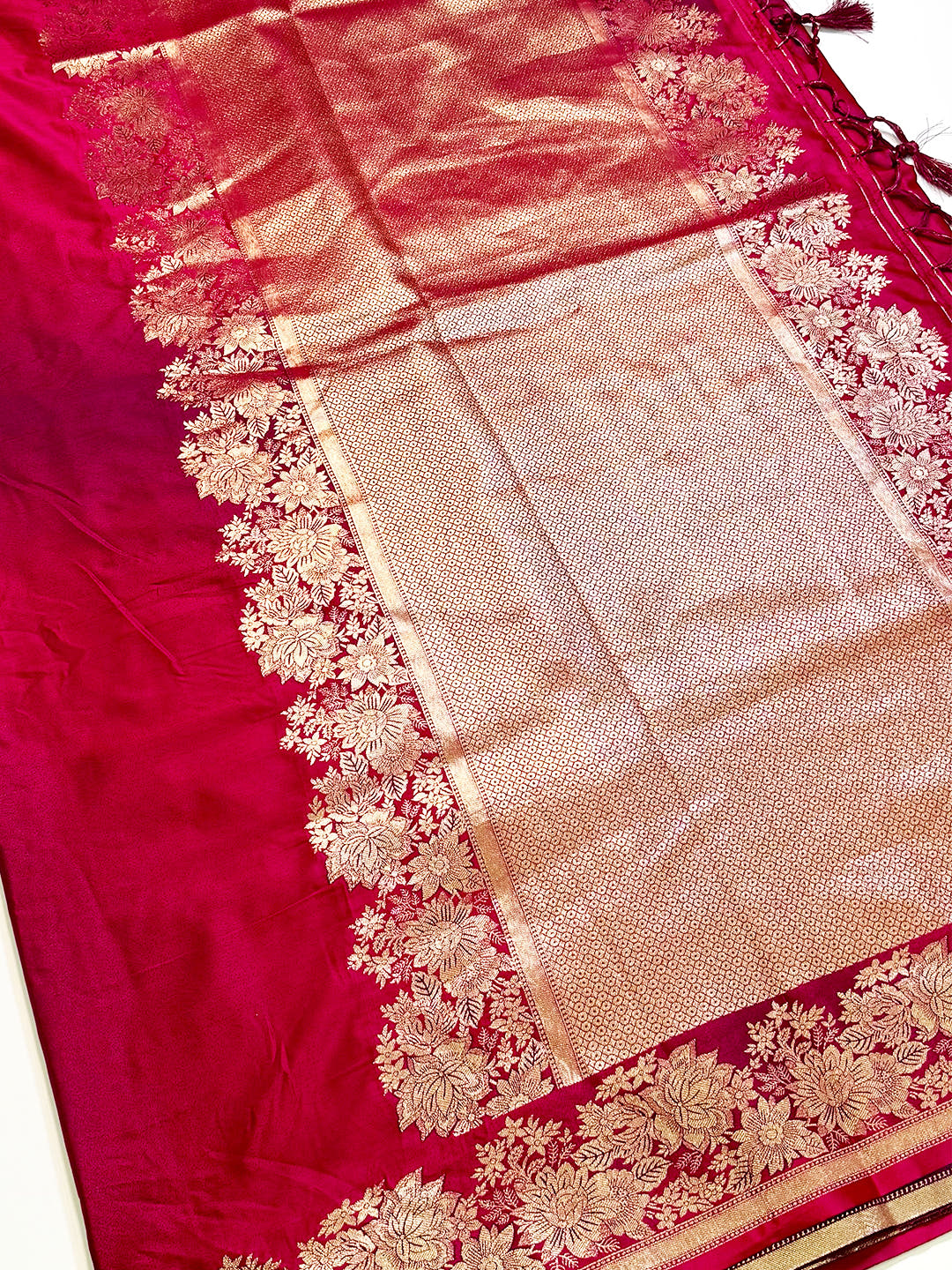 Vibrant Ombre Weaving Mashru Silk Saree