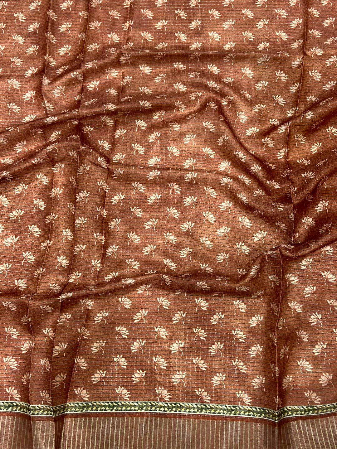 Graceful Beige Soft Silk Chex Saree