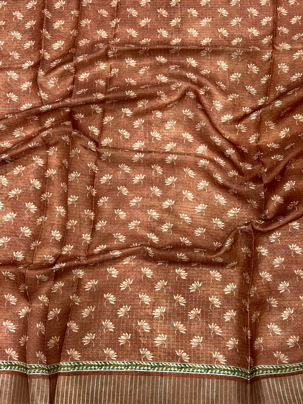 Graceful Beige Soft Silk Chex Saree
