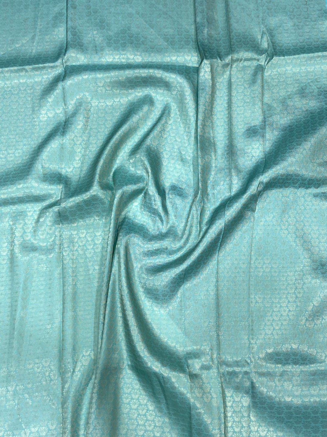 Ivory Kanjivaram Digital Silk Saree