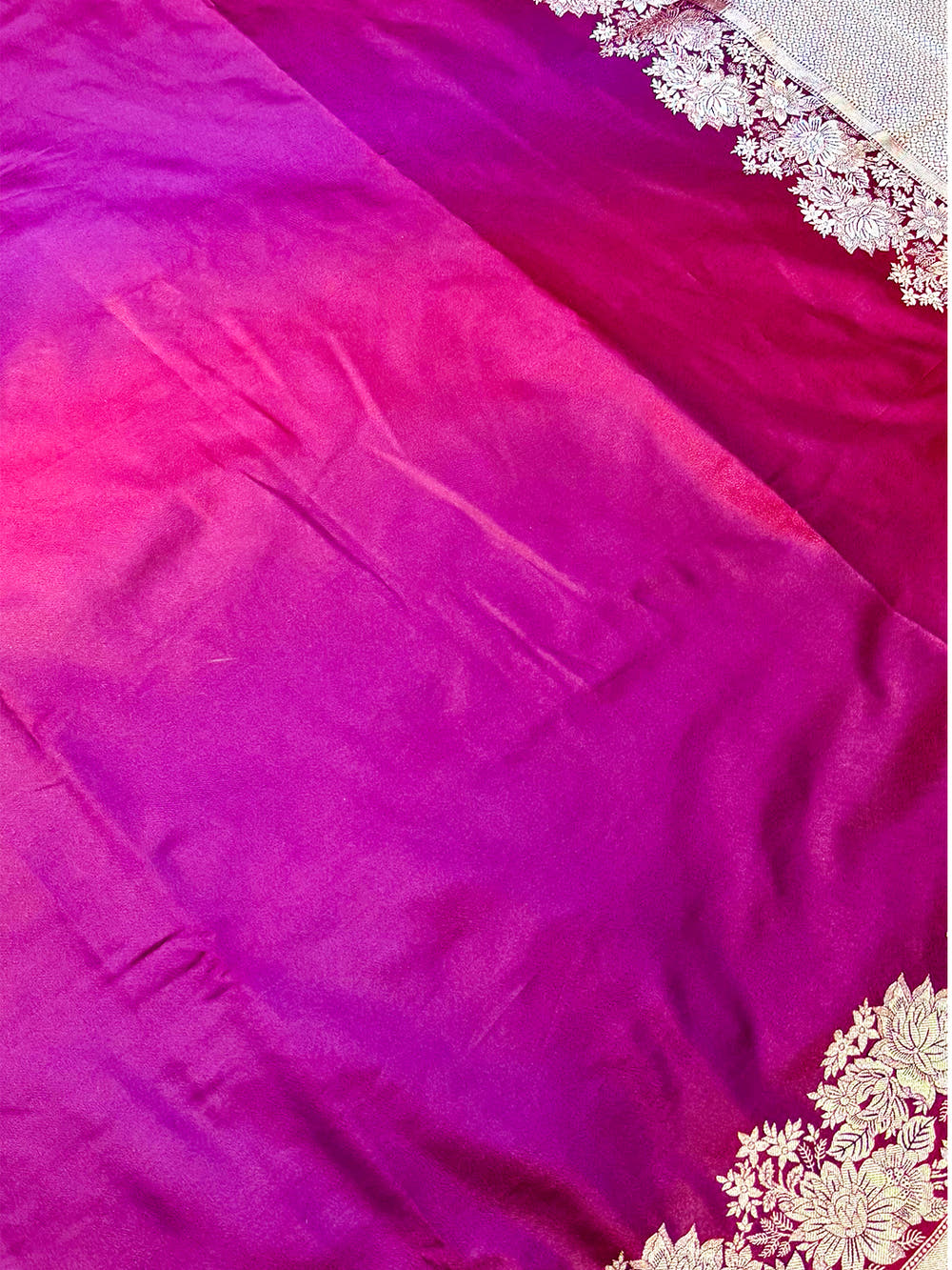 Radiance Ombre Weaving Mashru Silk Saree