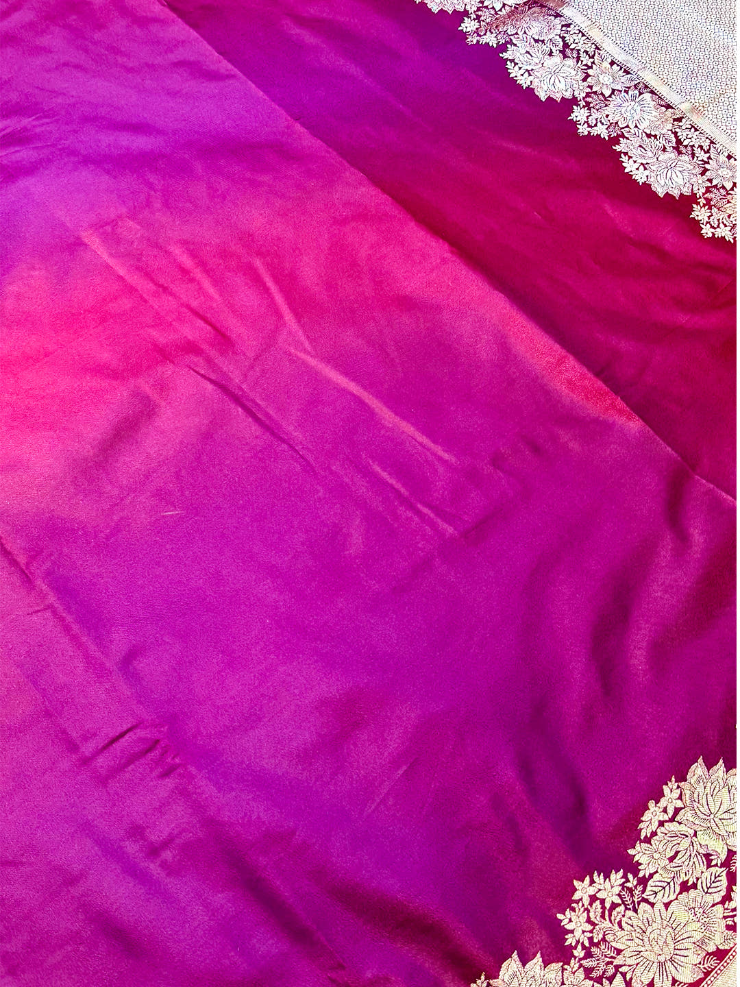 Radiance Ombre Weaving Mashru Silk Saree