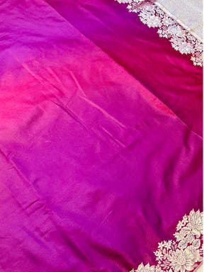 Radiance Ombre Weaving Mashru Silk Saree