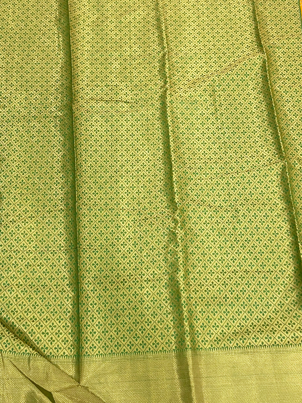 Regal Mustard Soft Silk Patola Saree
