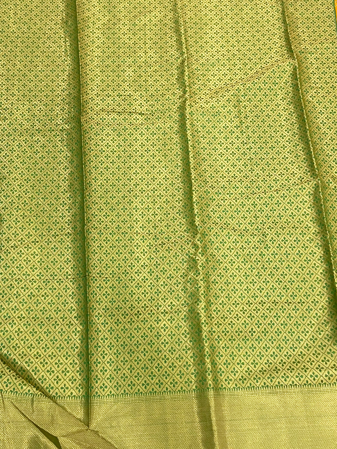 Regal Mustard Soft Silk Patola Saree