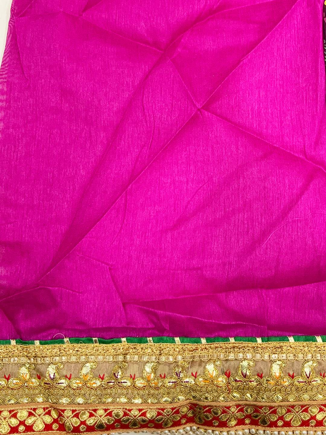 Exquisite Chinnon Chiffon Bandhej Saree