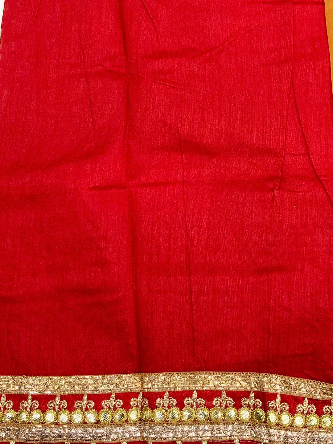 Beautiful Ethnic Bandhej Chiffon Saree