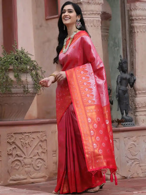 Stylish Kanjivaram Silk Saree With Zari Work