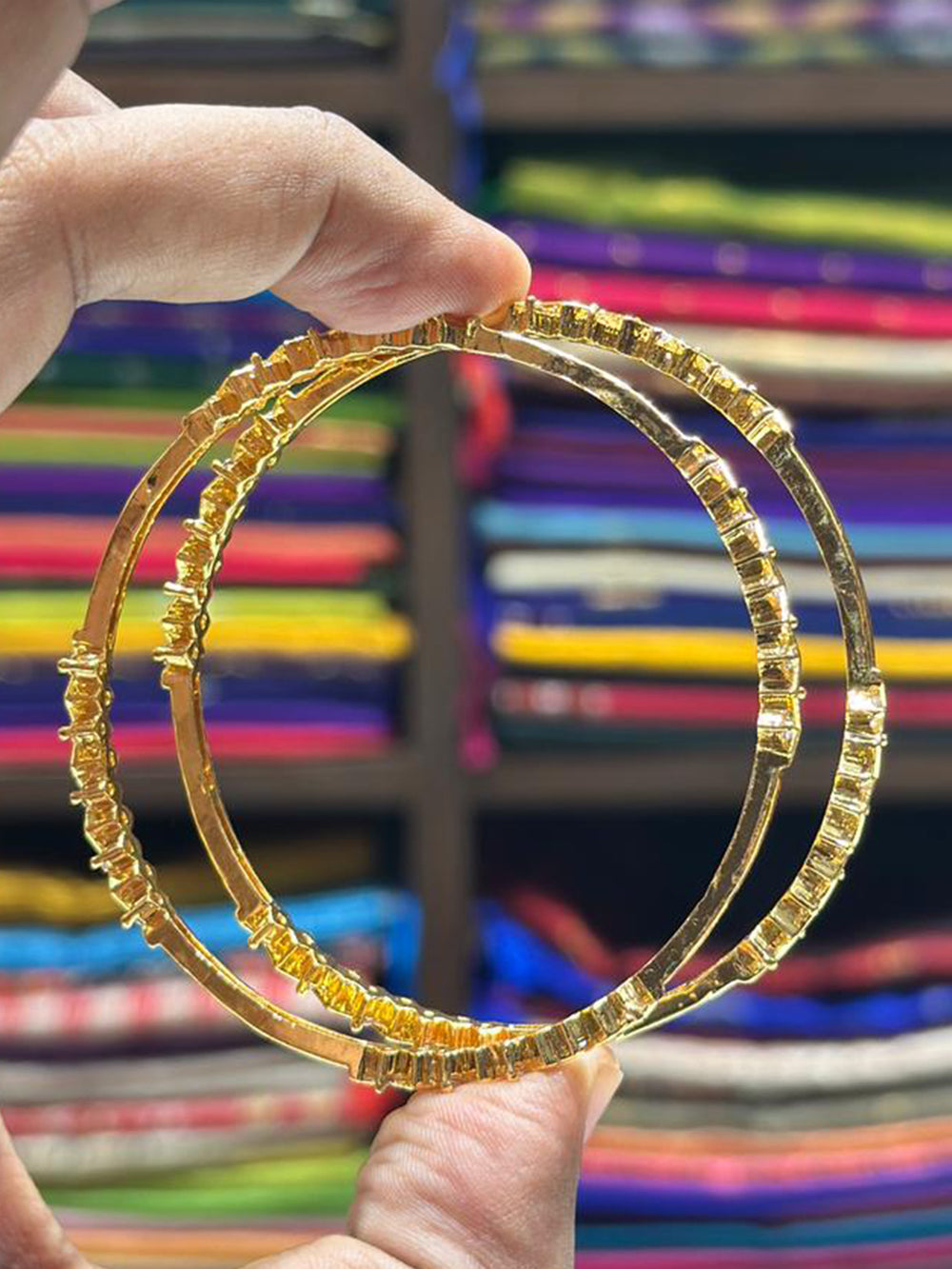 ZigZara Antique Gold Bangle


