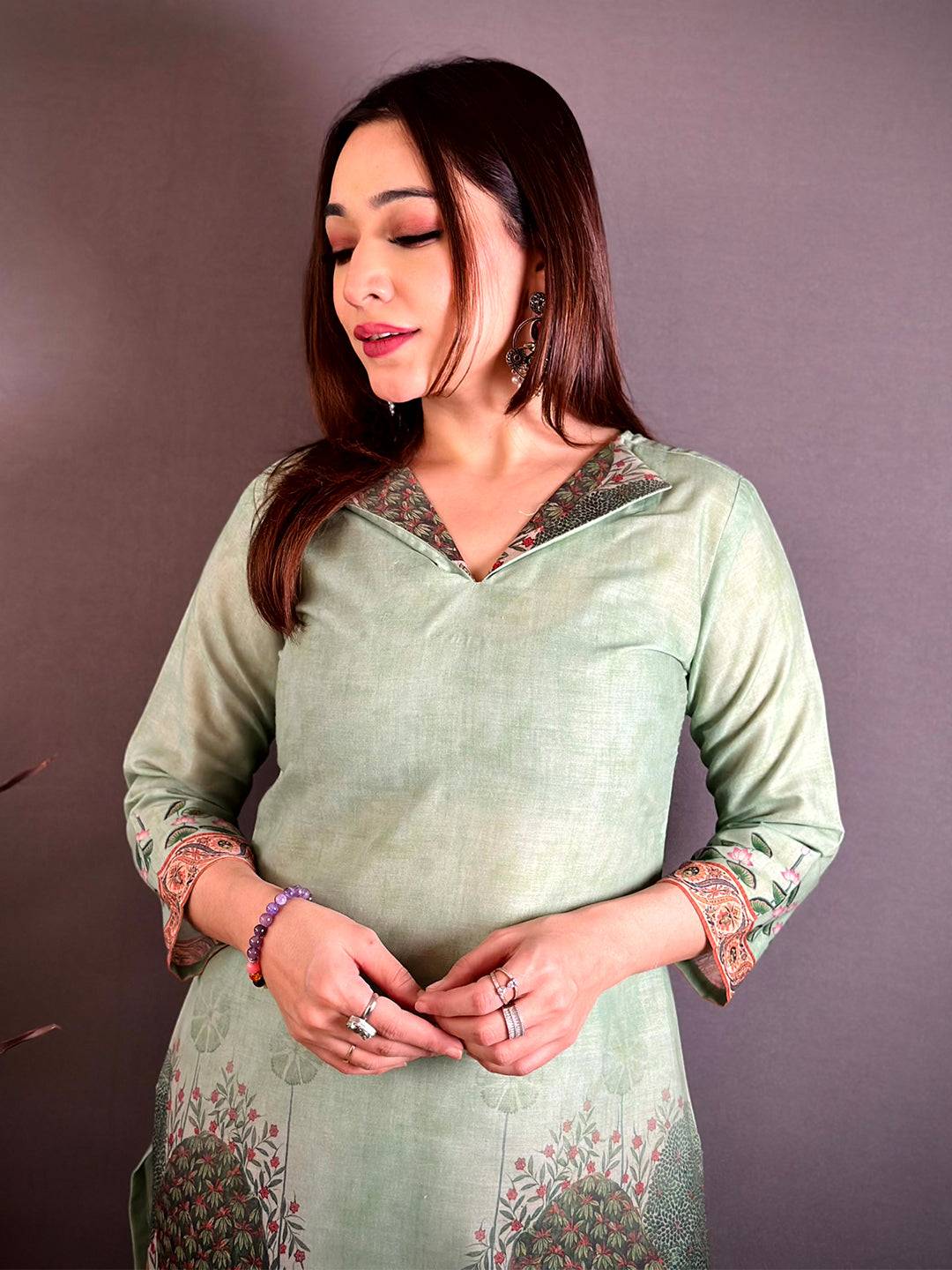 Heritage Mughal Print Cotton Kurti