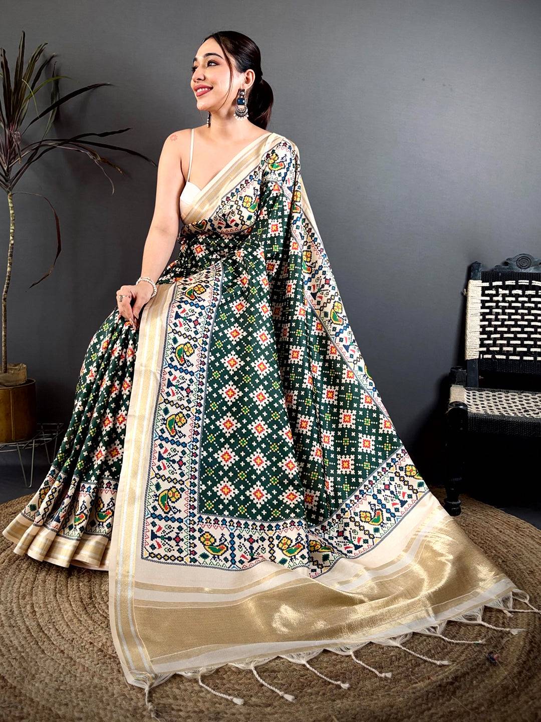 Royal Soft Kanchi Silk Digital Patola Saree