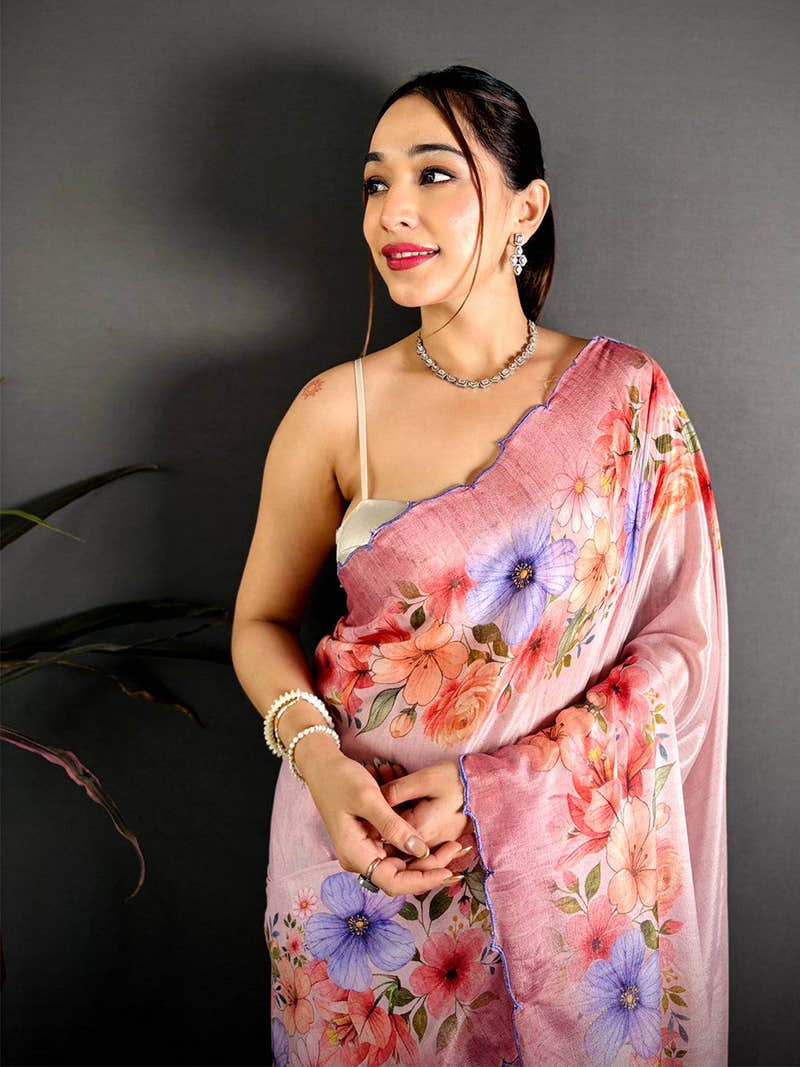 Regal Soft Chiffon Resham Cutwork Saree