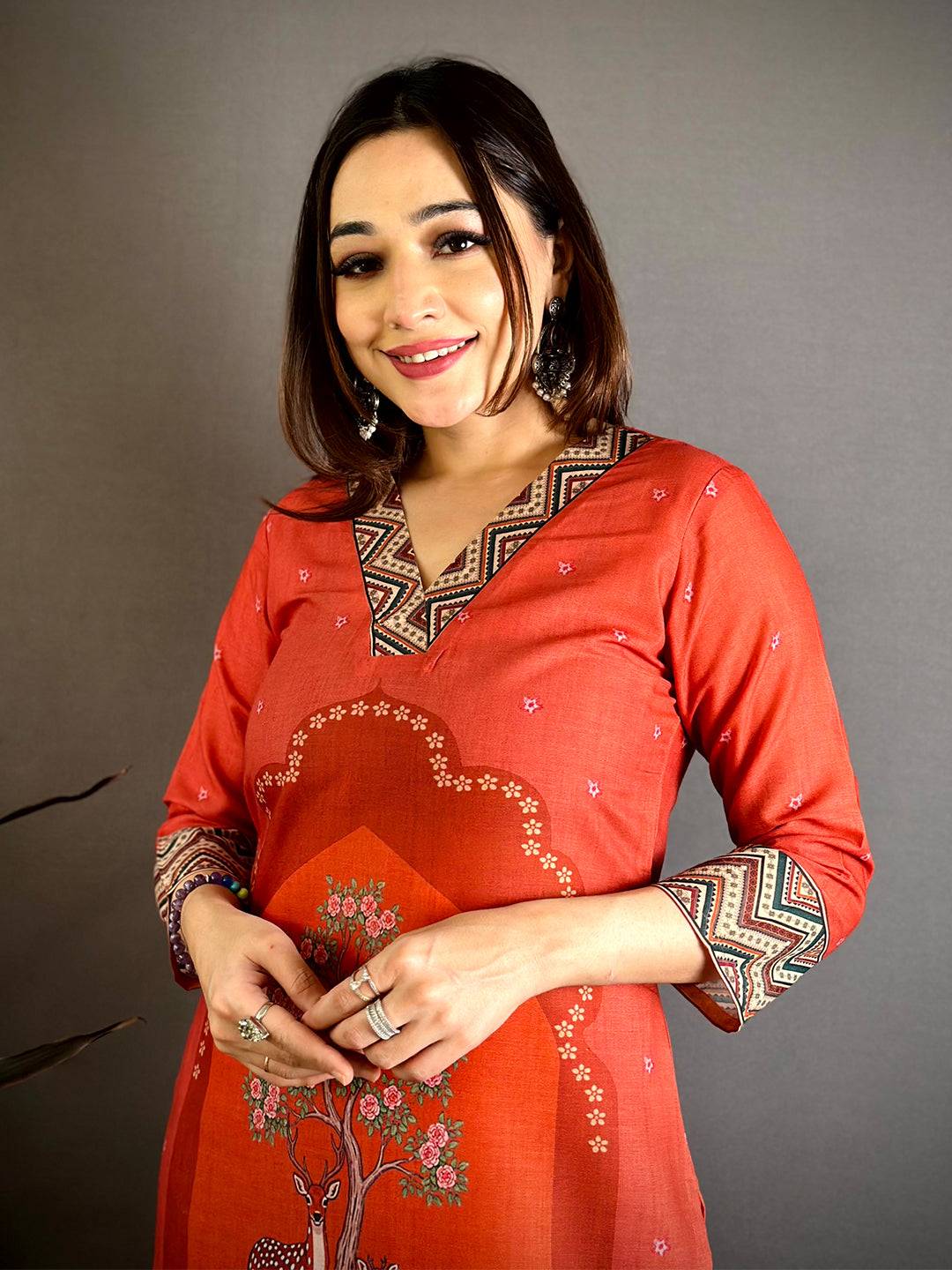 Royal Pichwai Mul Cotton Kurti