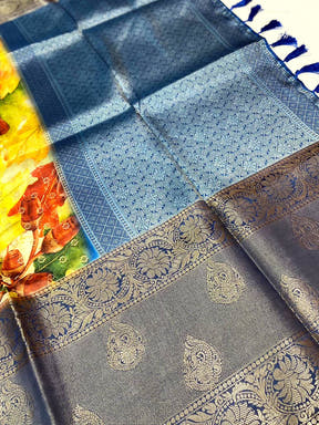 Tradition Floral Fantasy Banarasi Silk Saree