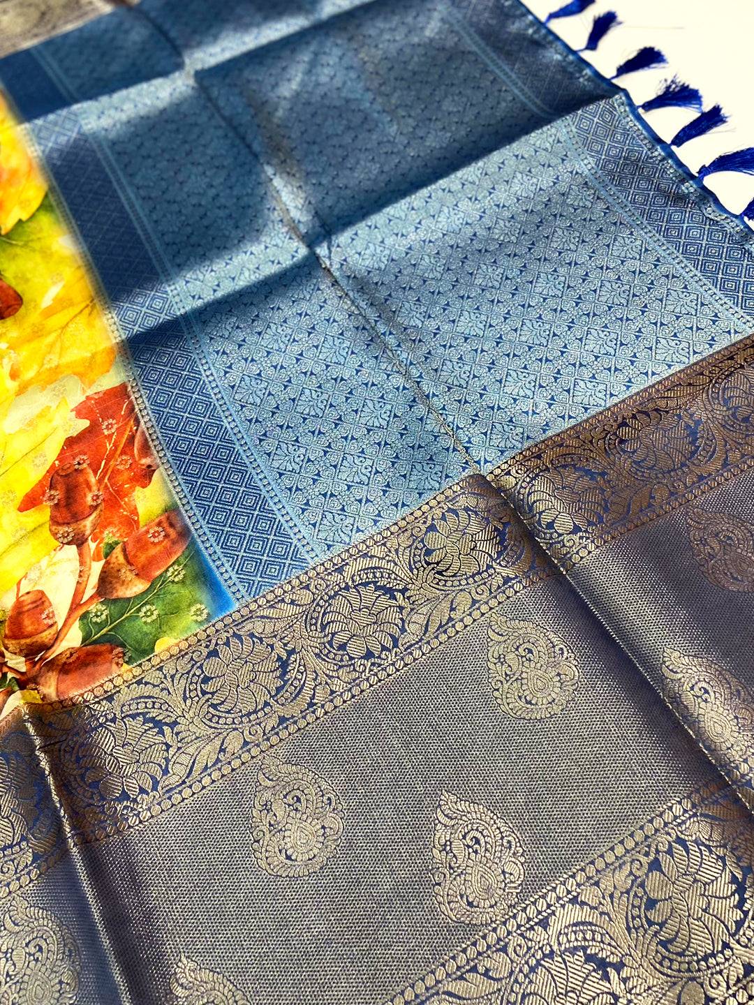 Tradition Floral Fantasy Banarasi Silk Saree