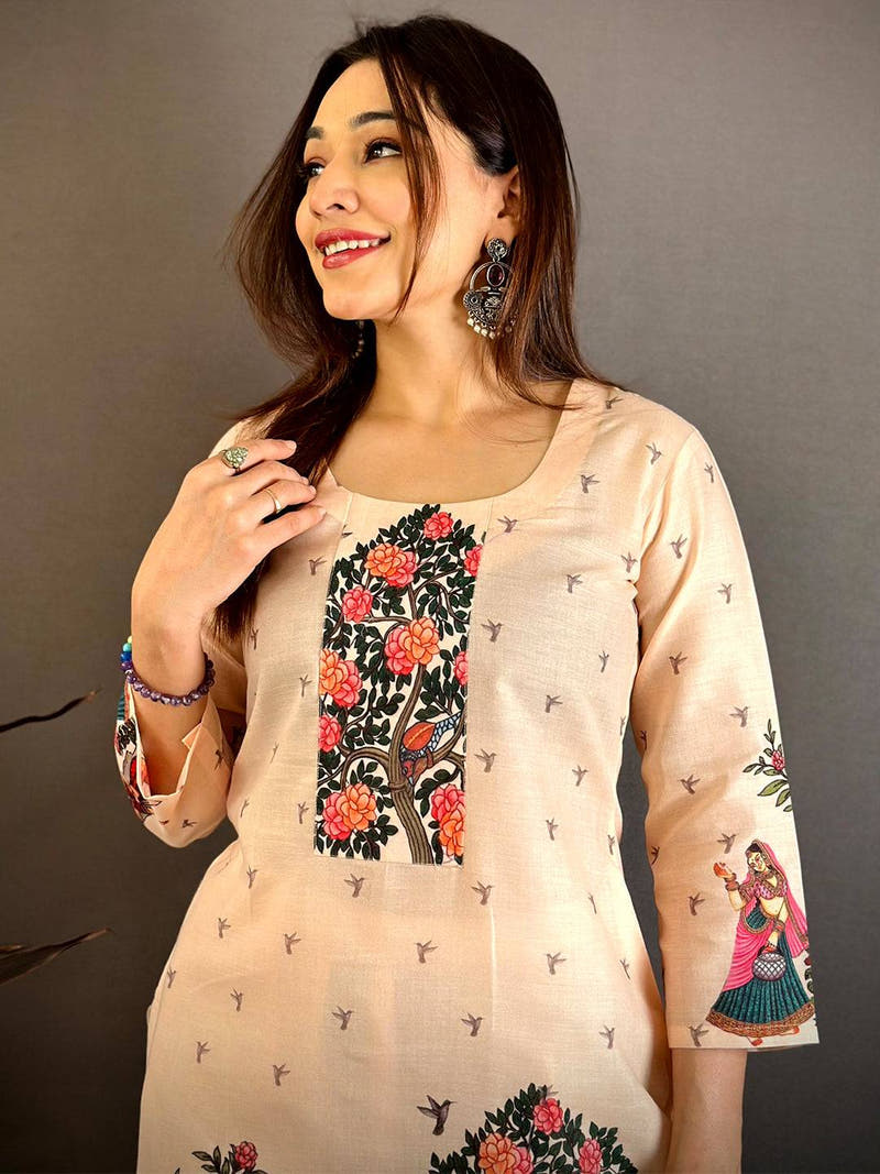 Royal Mughal Round Neck Kurti