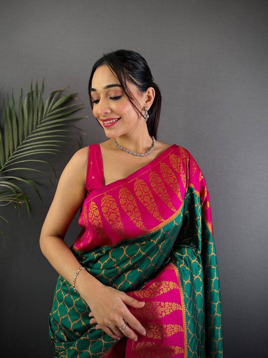 Rama Soft Banarasi Katan Silk Saree