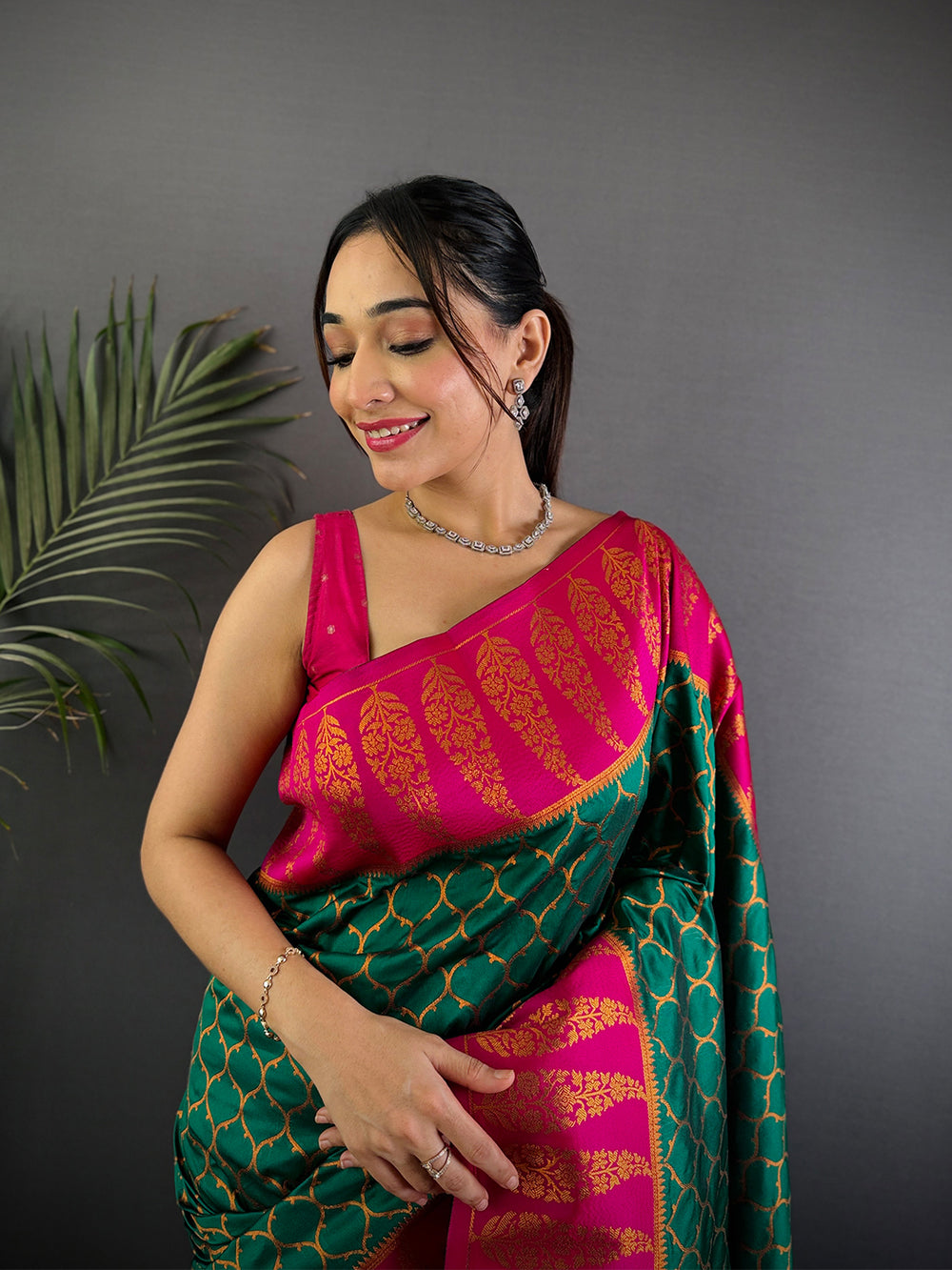 Rama Soft Banarasi Katan Silk Saree