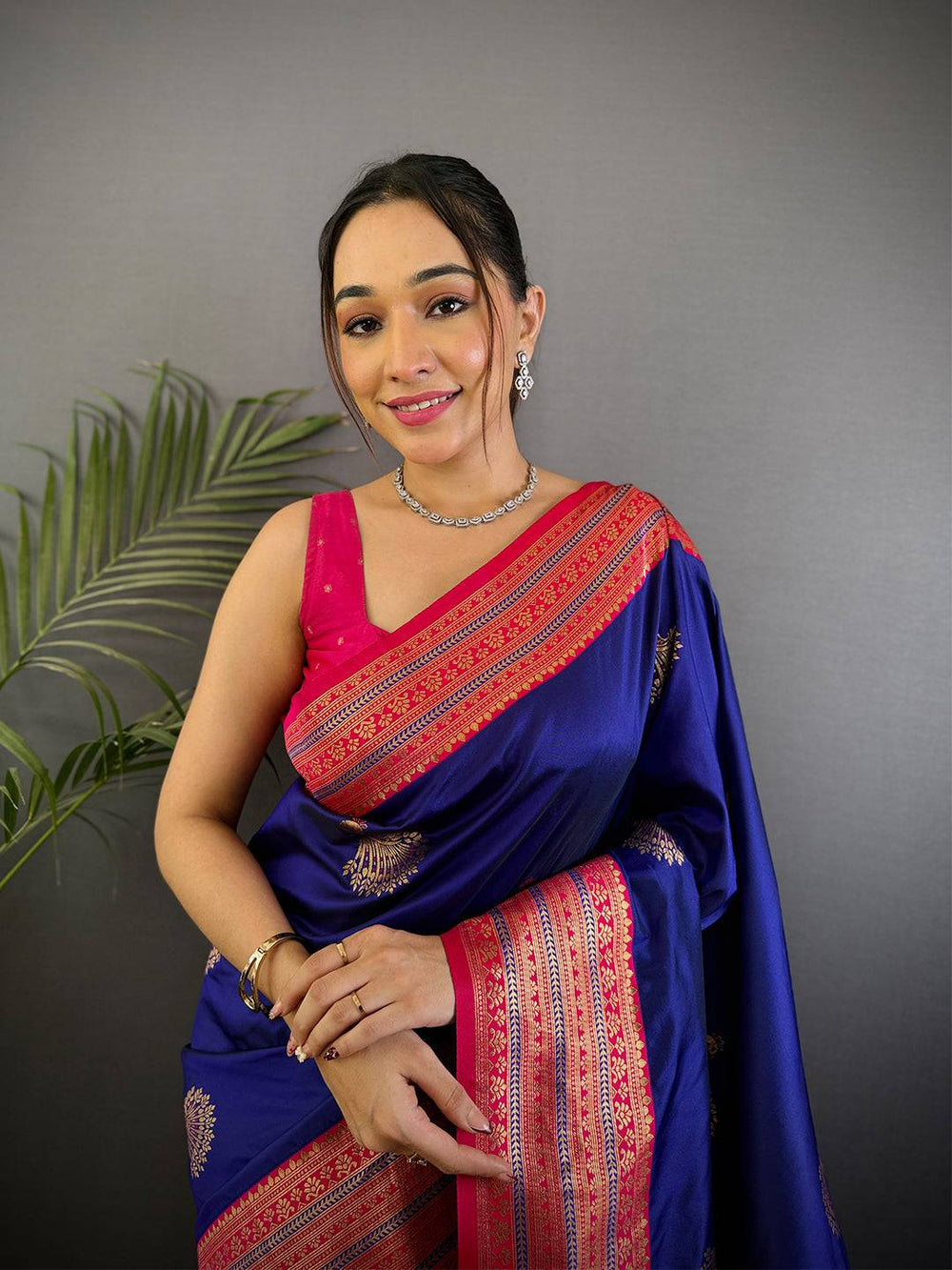 Royal Purple Soft Silk Kanjivaram Saree