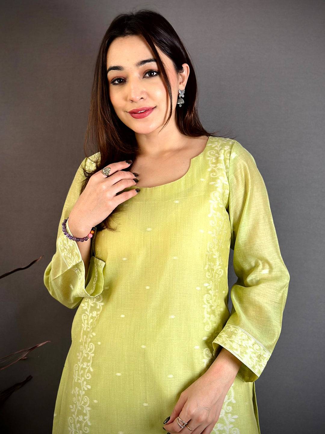 Woven Floral Grace Mul Cotton Dress

