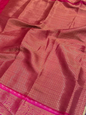 Regal Blue Kovai Banarasi Silk Saree