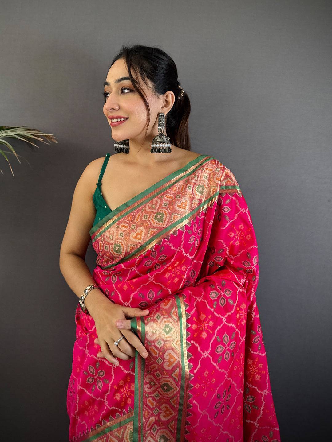 Majestic Pochampally Patola Silk Saree

