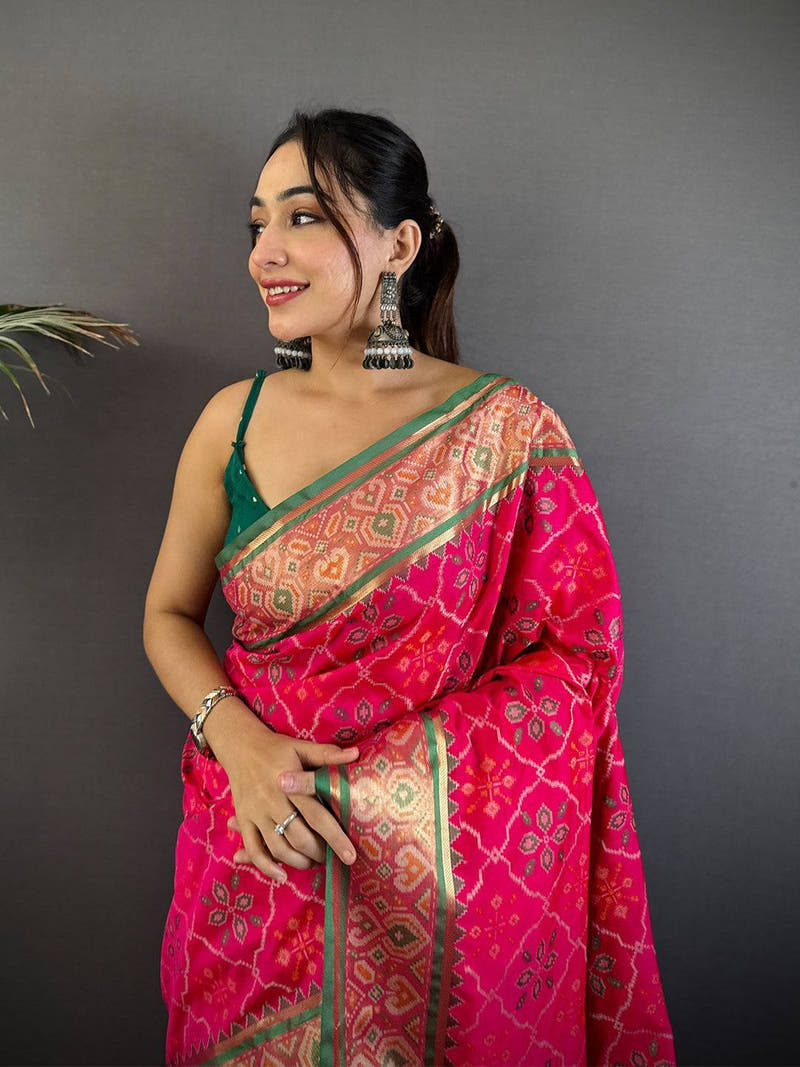 Majestic Pochampally Patola Silk Saree

