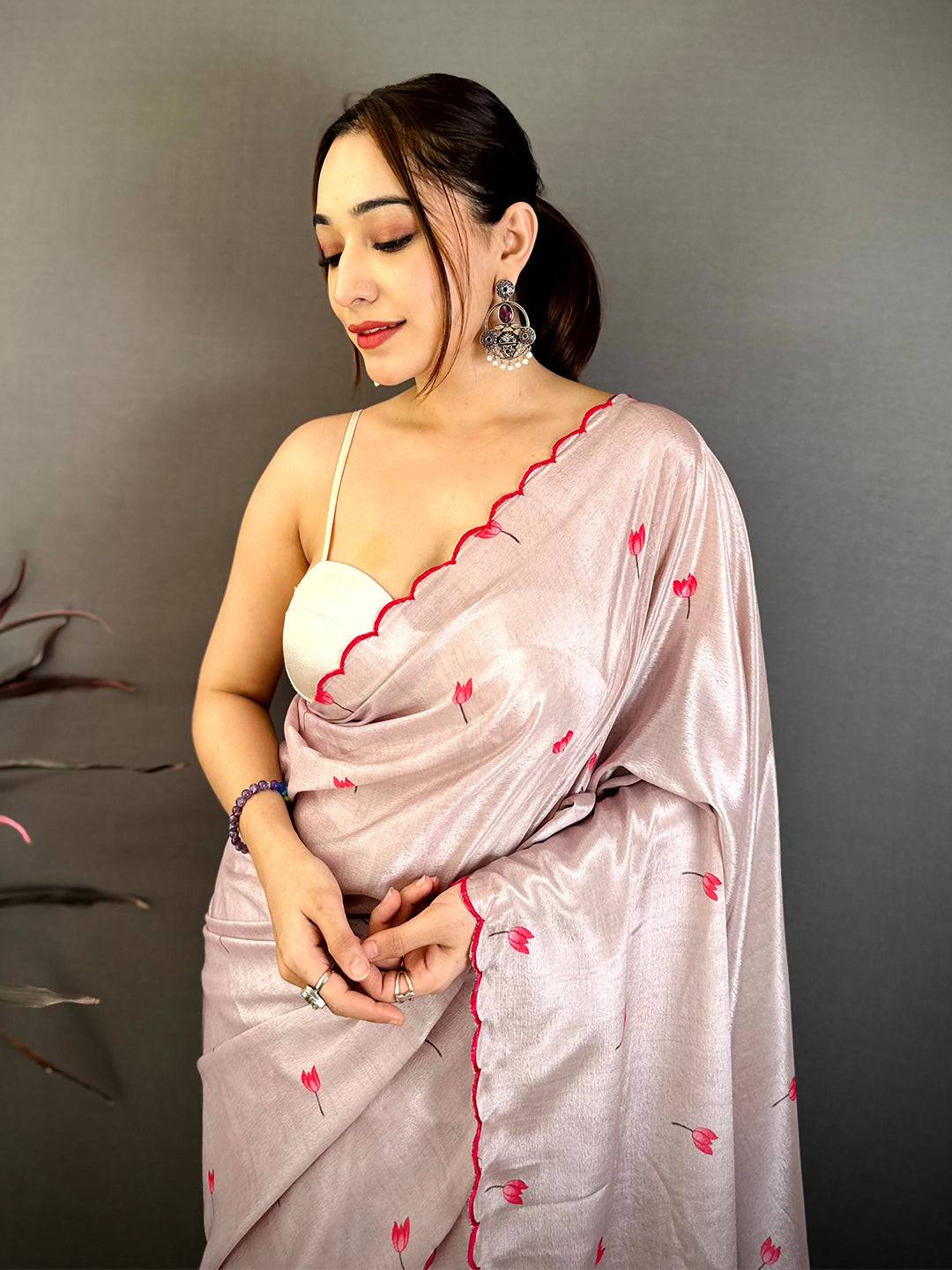 Pure Tussar Kalamkari Celebrity Style Saree