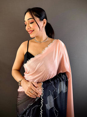 Radiant Cutwork Chinnon Saree