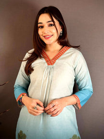 Heritage Pichwai Straight Kurti