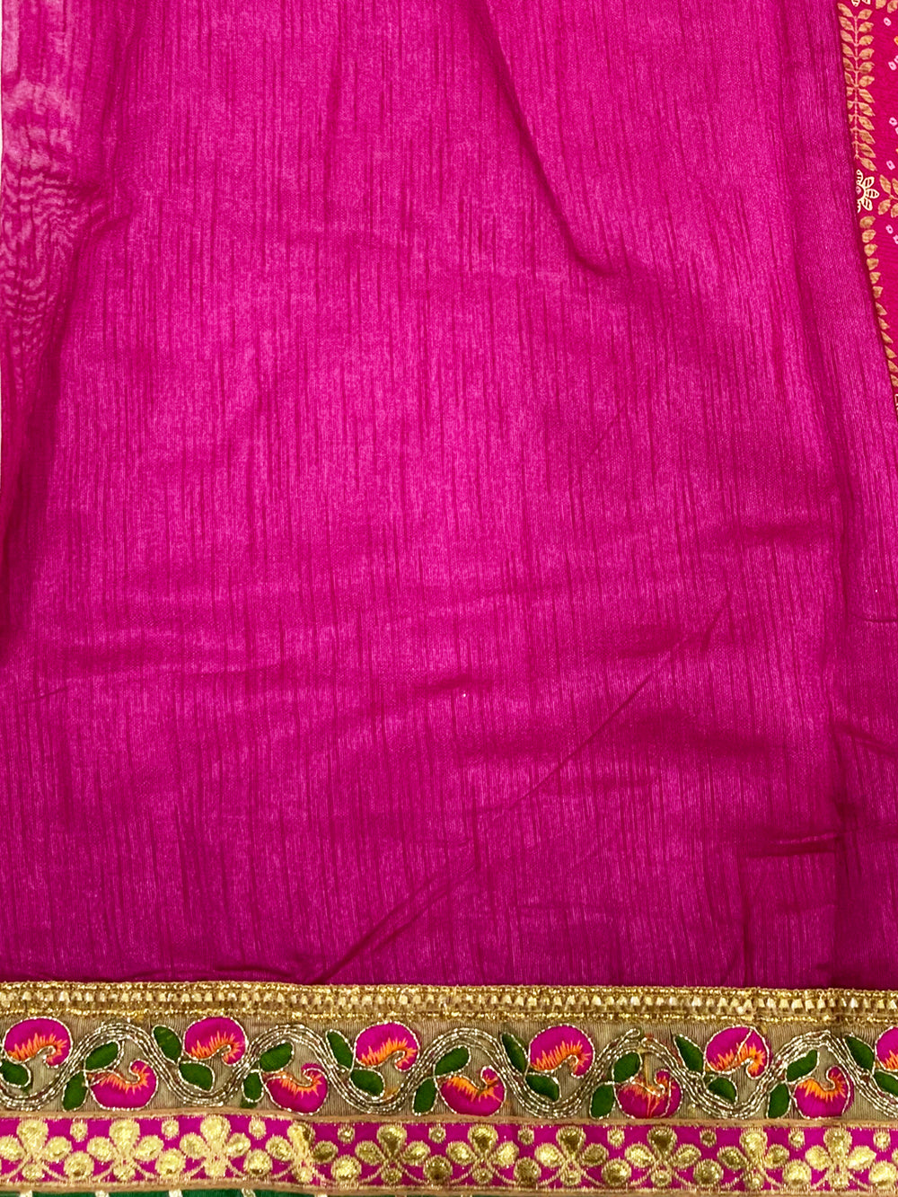 Festive Chinnon Chiffon Foil Work Saree