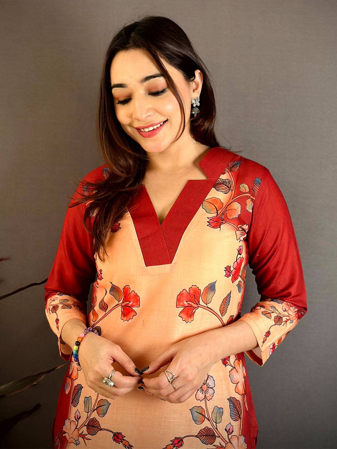 Heritage Kalamkari Mul Kurti
