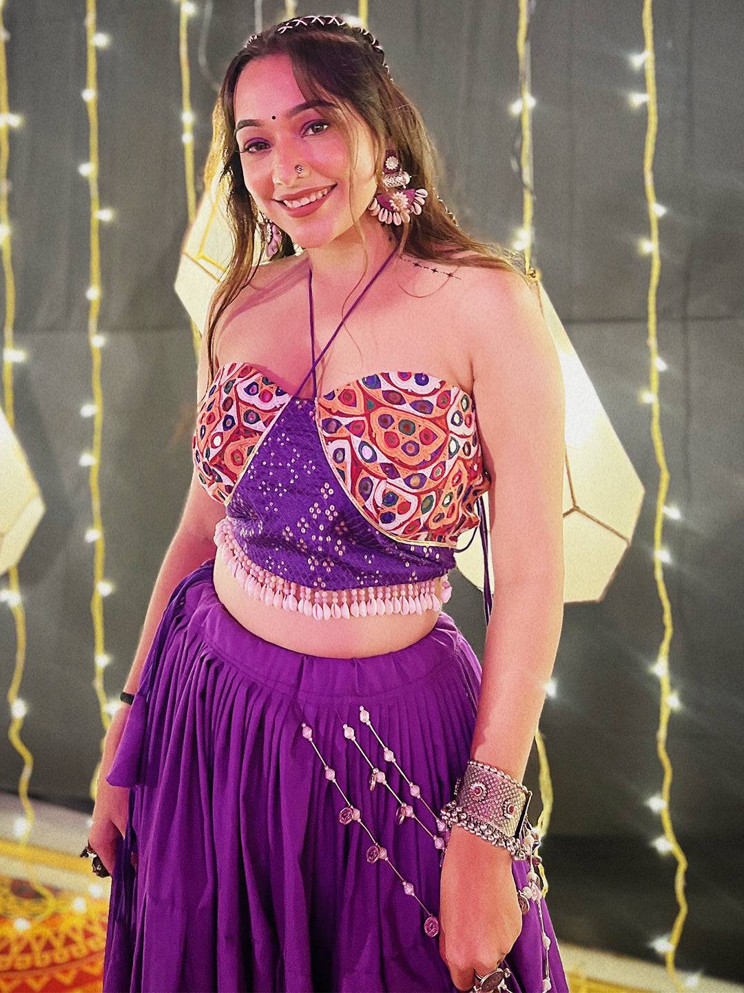 The Regal Purple Lehenga