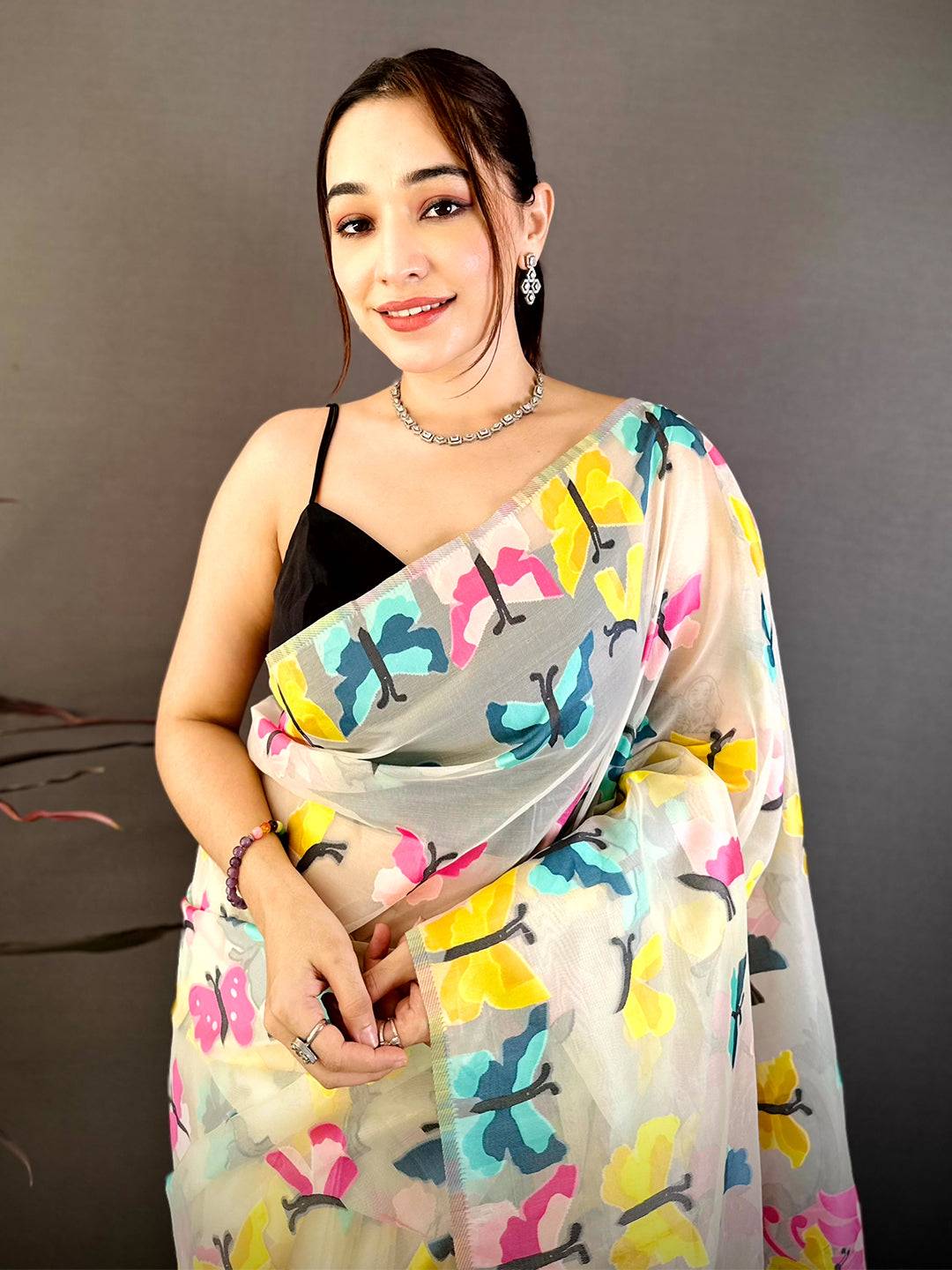 Royal Braso Silk Minakari Resham Saree