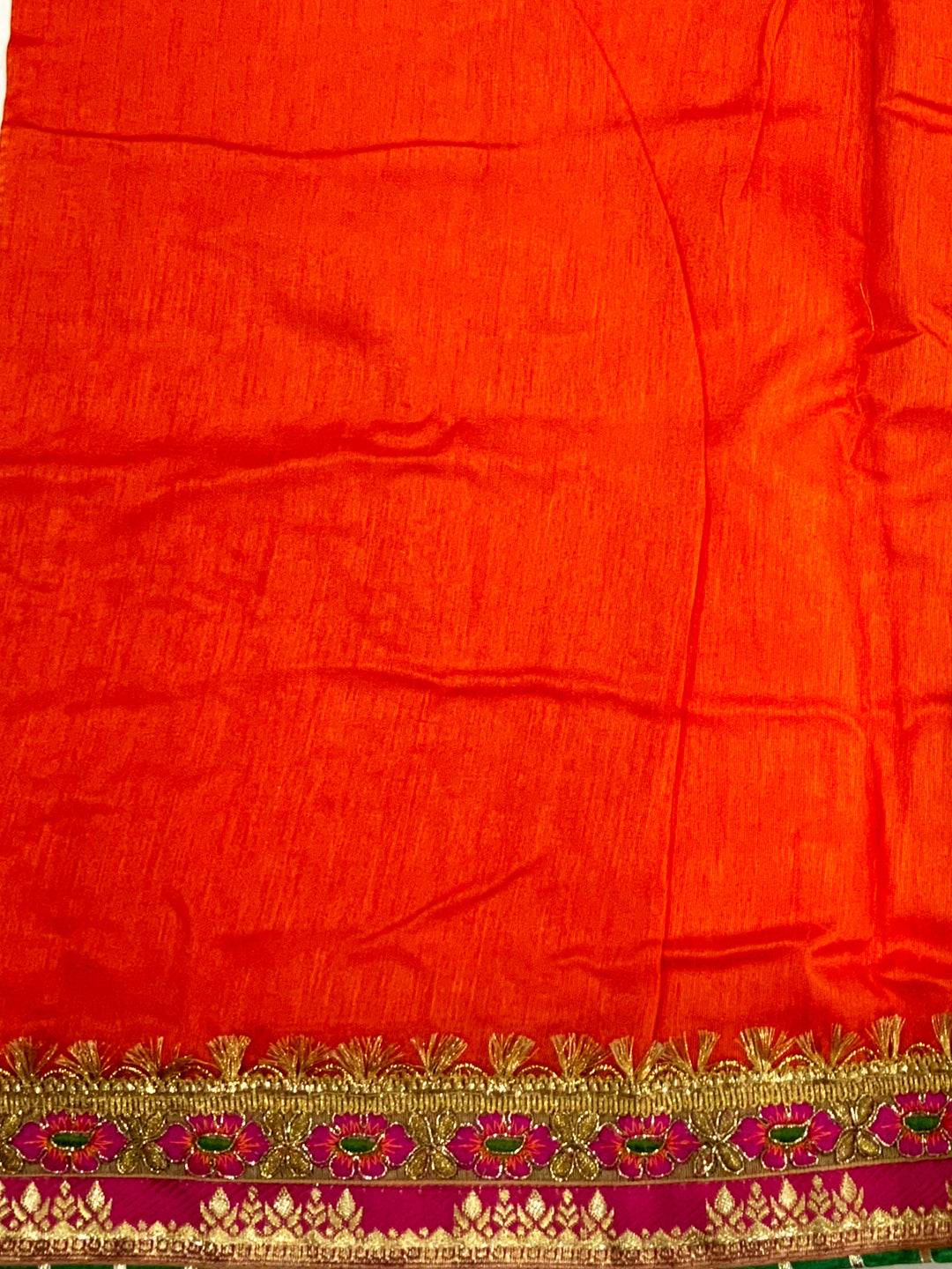 Heritage Chinnon Chiffon Bandhej Saree