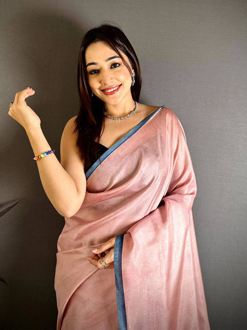 Heritage Kerala Print Tussar Saree