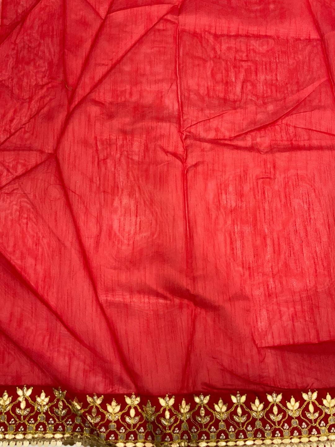 Artisan Bandhej Foil Work Saree