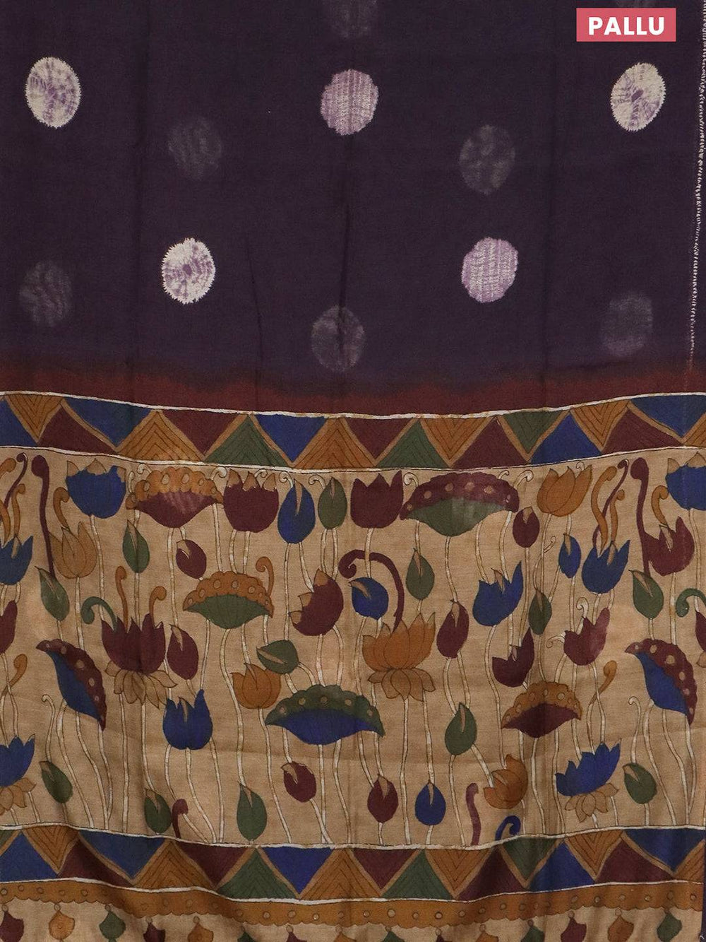 Jambli Semi Linen Batik Butta Saree